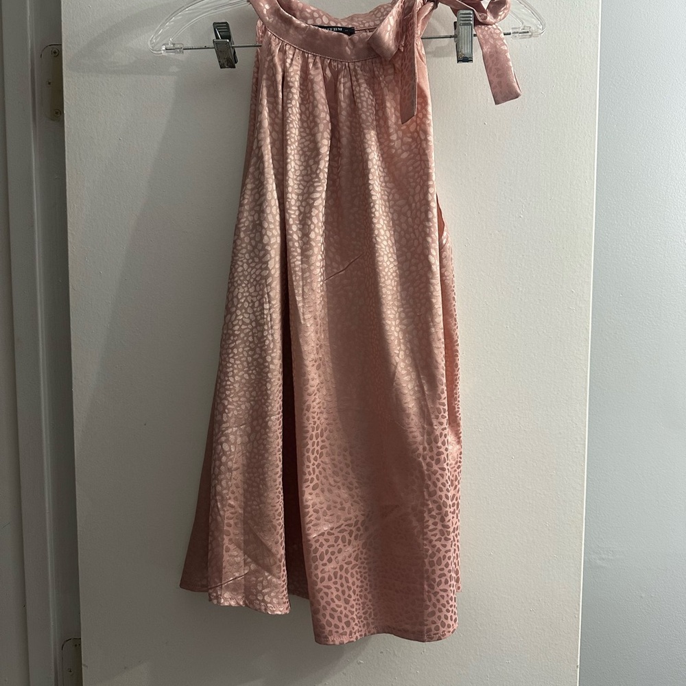 Charming Pink Leopard Print Kids Dress